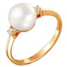 z1-8306 Кольцо с жемчугом. Серебро 925. 