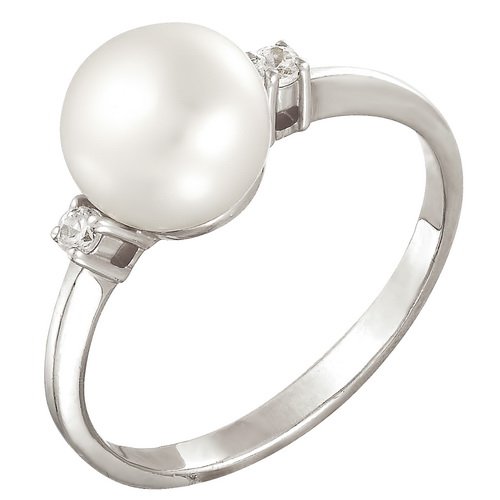 z1-8306 Кольцо с жемчугом. Серебро 925. 