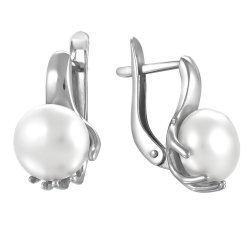 z2-8597 Серьги с жемчугом. Серебро 925.