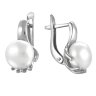 z2-8597 Серьги с жемчугом. Серебро 925. 