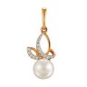 z3-8621 Подвеска с жемчугом. Серебро 925. 
