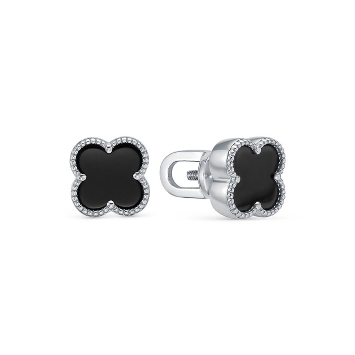 z2-10539 Серьги с фианитами. Серебро 925. 