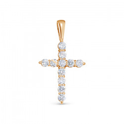 z3-10772 Подвеска с фианитами. Золото 585.