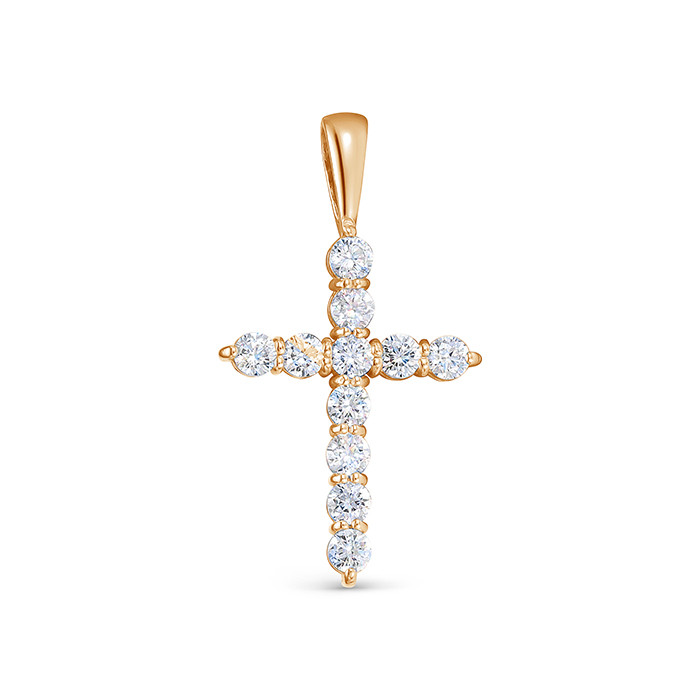 z3-10772 Подвеска с фианитами. Золото 585. 