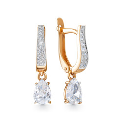 z2-10873 Серьги с полудрагоценными вставками. Золото 585.