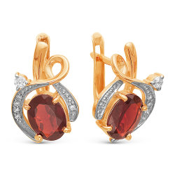 z2-8902 Серьги с фианитами. Серебро 925.