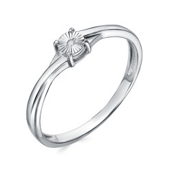 z1-11183 Кольцо с фианитами. Серебро 925.
