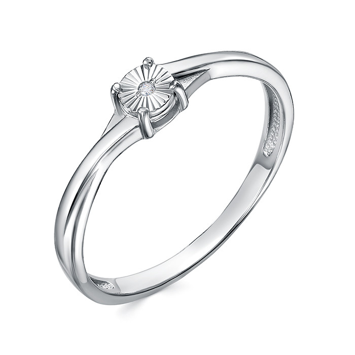 z1-11183 Кольцо с фианитами. Серебро 925. 