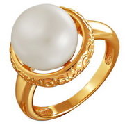 z1-8599 Кольцо с жемчугом. Золото 585.