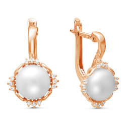 z2-9427 Серьги с жемчугом. Золото 585.