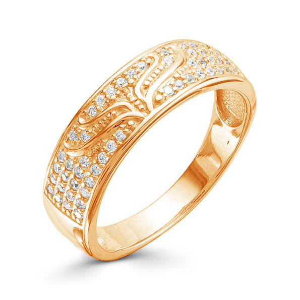 z1-9579 Кольцо с фианитами. Золото 585.  