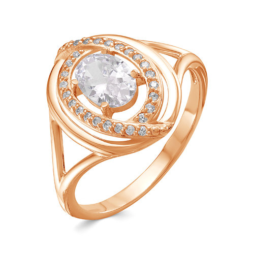 z1-9727 Кольцо с фианитами. Золото 585. 