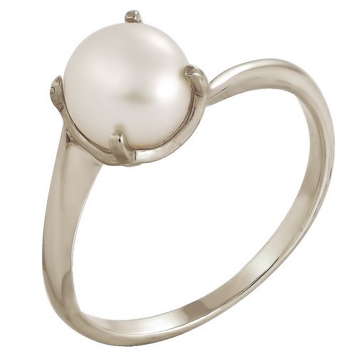 z1-8028 Кольцо с жемчугом. Серебро 925. 