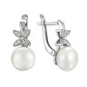 z2-8580 Серьги с жемчугом. Серебро 925. 