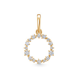 z3-10936 Подвеска с фианитами. Золото 585.