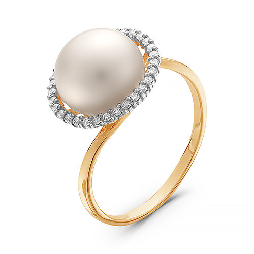 z1-8896 Кольцо с жемчугом. Золото 585. 