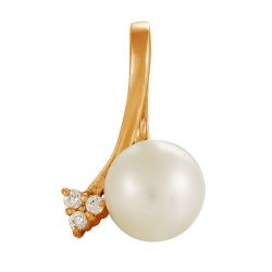 z3-8035 Подвеска с жемчугом. Золото 585.