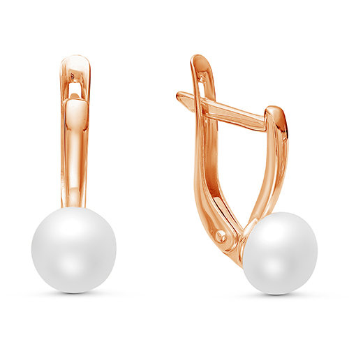 z2-9481-a Серьги с жемчугом. Золото 585. 