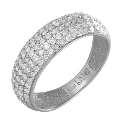 z1-7926 Кольцо с фианитами. Серебро 925.