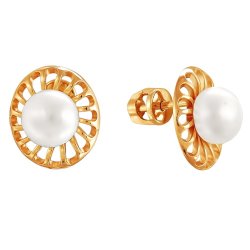 z2-8625 Серьги с жемчугом. Серебро 925.