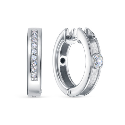 z2-10560 Серьги с фианитами. Серебро 925.