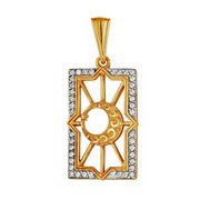 z3-8576 Мусульманская подвеска. Золото 585. 