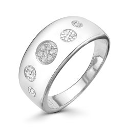 z1-9526 Кольцо с фианитами. Серебро 925.