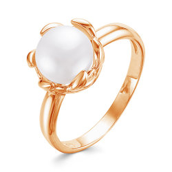 z1-9612 Кольцо с жемчугом. Золото 585.