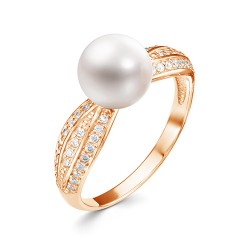 z1-9983 Кольцо с жемчугом. Золото 585.