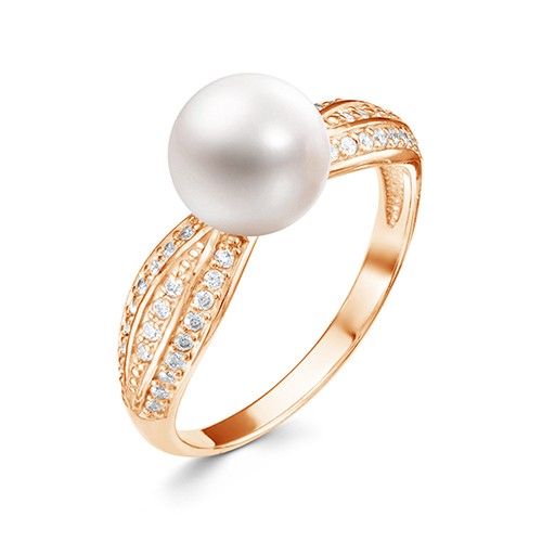 z1-9983 Кольцо с жемчугом. Золото 585. 