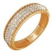 z1-7938 Кольцо с фианитами. Серебро 925. 