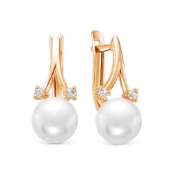 z2-10331 Серьги с жемчугом. Золото 585.