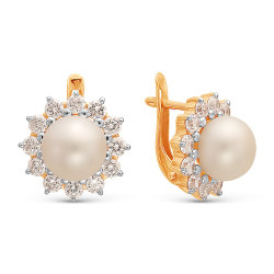 z2-8629-a Серьги с жемчугом. Серебро 925.