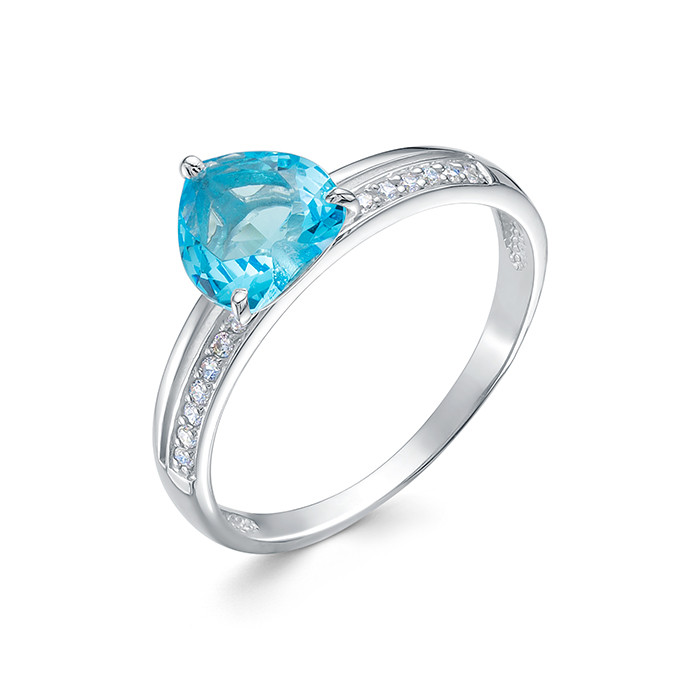 z1-10300 Кольцо с фианитами. Серебро 925. 