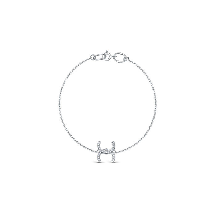 z8-11424l Браслет с фианитами. Серебро 925.  
