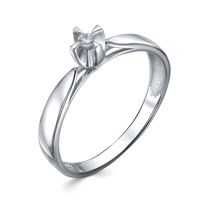 z1-11584 Кольцо с фианитами. Серебро 925. 