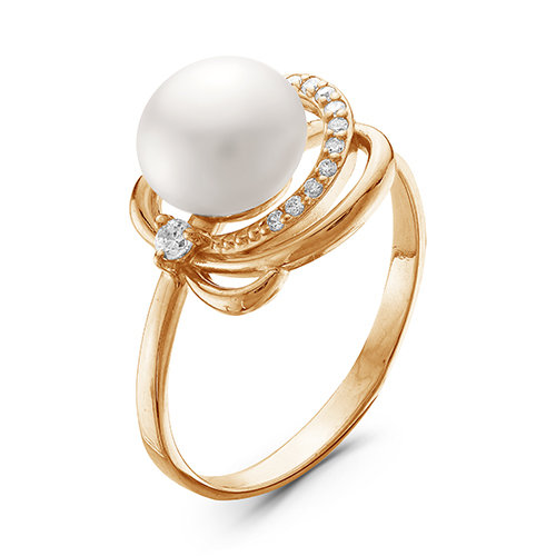 z1-9383 Кольцо с жемчугом. Золото 585. 