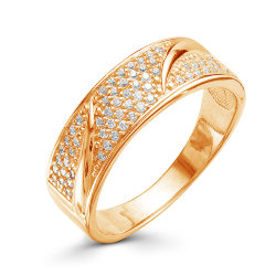 z1-9582 Кольцо с фианитами. Золото 585.