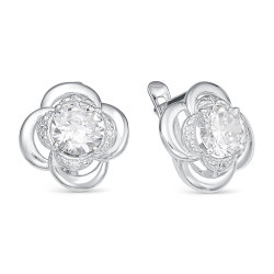 z2-9725 Серьги с фианитами. Серебро 925.