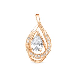 z3-10008 Подвеска с фианитами. Золото 585.