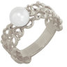 z1-3002 Кольцо с жемчугом. Серебро 925. 