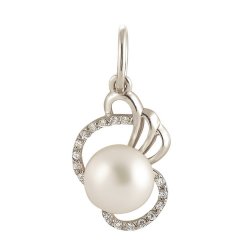 z3-8079 Подвеска с жемчугом. Серебро 925.