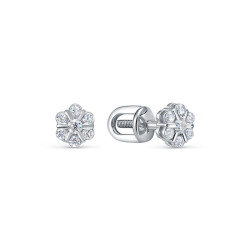z2-10386 Серьги с фианитами. Серебро 925.