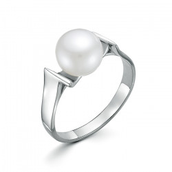 z1-10664 Кольцо с жемчугом. Серебро 925.