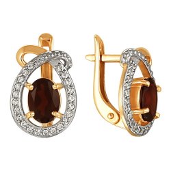 z2-8474 Серьги с фианитами. Серебро 925.