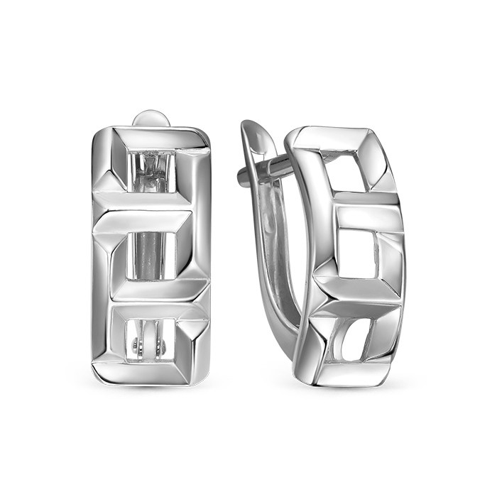 z2-11332 Серьги с фианитами. Серебро 925. 