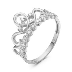 z1-9330 Кольцо корона. Серебро 925.