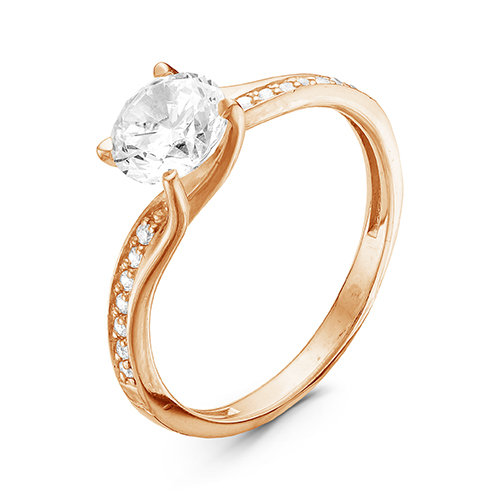 z1-9412 Кольцо с фианитами. Золото 585. 