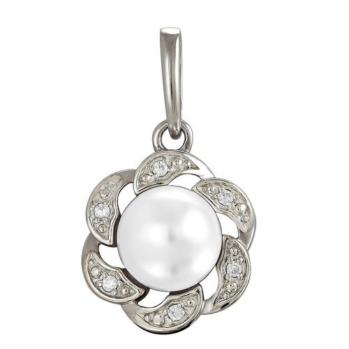 z3-8511 Подвеска с жемчугом. Серебро 925. 