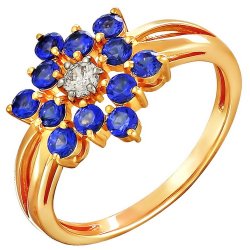 z1-8719 Кольцо с фианитами. Серебро 925.